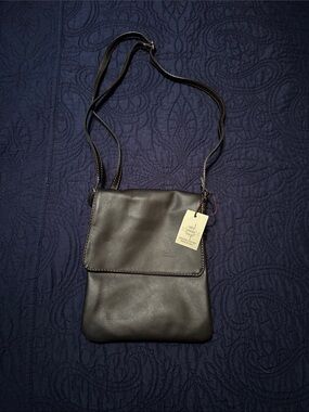Brown Crossbody Leather Shoulder Bag